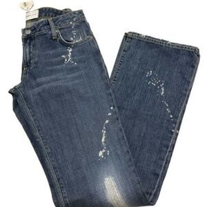 Paper Denim & Cloth Flare Blue Acid Wash Denim Jeans Size 26 NEW